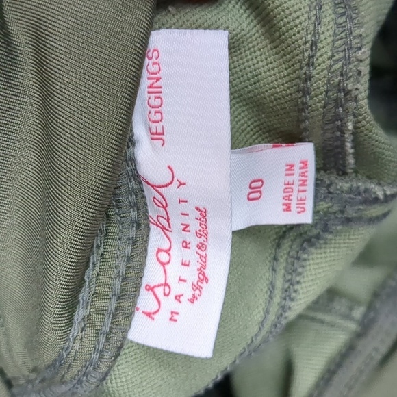 ISABEL maternity Ingrid & Isabel maternity green ankle zipped jeggings size 00 - Picture 8 of 8
